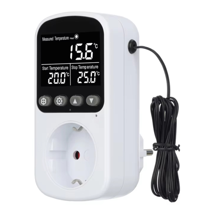 Heating Cooling Switch Socket Outlet Digital Temperature Controller ...