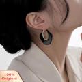 Carat Daily Earrings Stylish Geometric C-shaped Earrings Set for Women Lightweight Ear Hoop Jewelry for Prom Cocktail Parties 3 Pairs Geometric Earrings. 