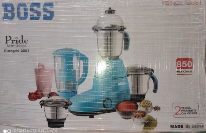 3 in 1 BOSS Family Mate Electric Grinder & Blender Made in INDIA