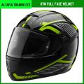 STM Elegant New Full Face Motorcycle Helmet Comfort Fit Adult One Size.
