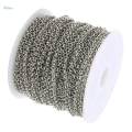 2 Roll O Shape Jewelry Making Chain 20 Yard Necklace Bracelet Extender Chain 2mm.