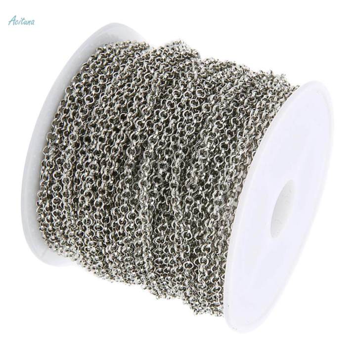 2%20Roll%20O%20Shape%20Jewelry%20Making%20Chain%2020%20Yard%20Necklace%20Bracelet%20Extender%20Chain%202mm%20-%20Image%208