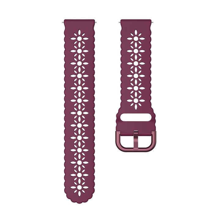 Watch%20Strap%20For%20Huawei%20Watch%20GT%203%20Pro%2022mm%20Plum%20Blossom%20Hollowed%20Silicone%20Watch%20Band%20-%20Image%202