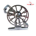 Silver Colour Full Metal Fly Fishing Reel Ultralight 50g – Long Distance Ice Fishing Reel, Front Drag (Hook & Hunt).. 