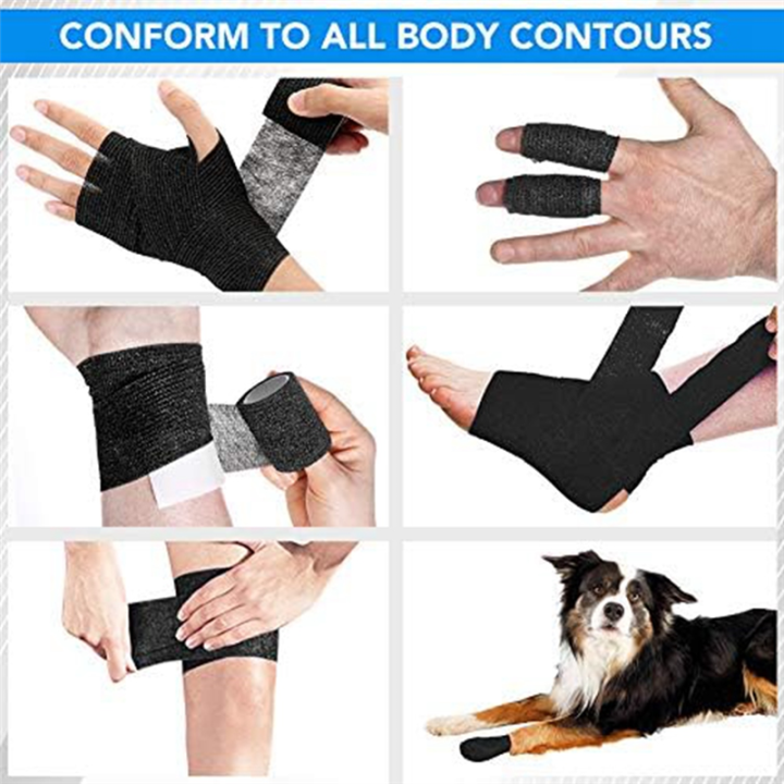 14Pcs%20Adhesive%20Bandage%20Wrap%20Breathable%20Cohesive%20Tape,%20Non%20Woven%20FirstAid%20Tape%20for%20Ankle%20Sprains%20&%20Swelling%20-%20Image%206