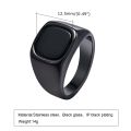 Ino, Anel gave him gifts such as signet rings, colored gemstone rings, and stylish men's black waterproof stainless steel gold masculcosplay. 