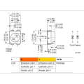 300PCS 3528 Amber+Yellow PLCC-4 Reverse Pole ,617Nm+587Nm , 50MA 2V 0.1W Bicolor SMD LED Lamps Light Beads LAYT67B. 