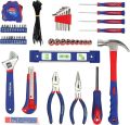 Workpro 100 Piece Home Tool Kit Household Hand Tool Set with Easy Carrying Pouch. 