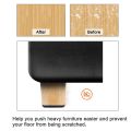 BRADOO- 16pcs Furniture Sliders 40mm Furniture Leg Protectors with Screws Square Chair Leg Protectors Furniture Glide Pads.