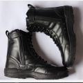 Orginal 100% Leather long zipper boots for mens- bikers Outdoor Boots for Men-.