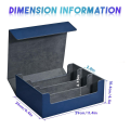 3X Card Storage Box for Trading Cards, Card Deck Case Holds 1800+ Single Sleeved Cards Storage Box, Blue. 