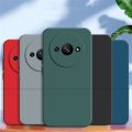 Funda For Xiaomi Redmi A3 Case For Xiaomi Redmi A3 Cover Original TPU Shockproof Liquid Silicone Protective Phone Back Cover.