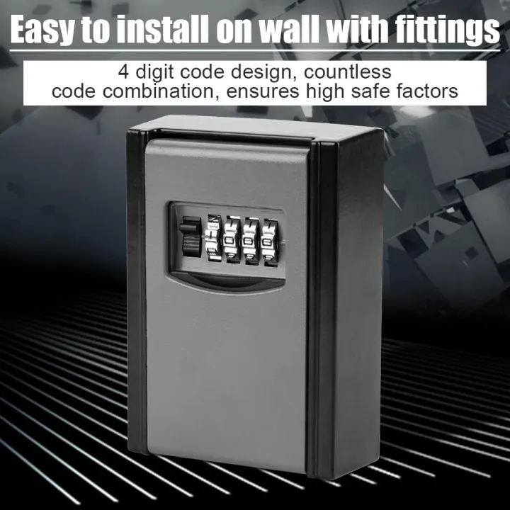 4%20Di%20t%20Combination%20Pas%20Key%20Storage%20Box%20Wall%20Mounted%20Safety%20Lock%20Tool%20-%20Image%202