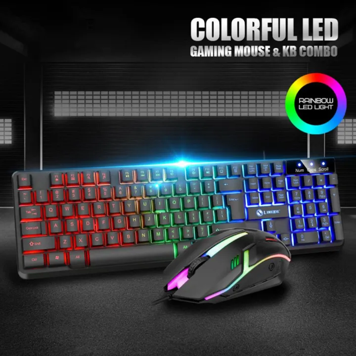 Keyboard%20Mouse%20Combo%201%20Set%20Cool%20Suspended%20Keycap%20Structure%20Comfortable%20Percussion%20Clear%20Print%20Keyboard%20Mouse%20Set%20For%20Home%20-%20Image%205