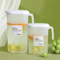 1.8/2.5L Plastic Large Cold Water Pitcher Drink Beverage Dispenser Juice Kettle Handle Storage Tank Jug. 