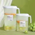 1.8/2.5L Plastic Large Cold Water Pitcher Drink Beverage Dispenser Juice Kettle Handle Storage Tank Jug.