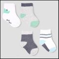 Cute Cotton Baby Socks for Kid- 4 pairs (4-5 yrs).