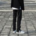 FOGStyle Retro High Street Breasted Split Functional Workwear Jeans Men's Beautiful High Fashion Slim Fit Ankle Tight Trousers. 