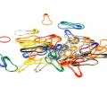 50 Pieces Multicolor Small Size Metal Coilless Hijab Safety Pins for Women. 