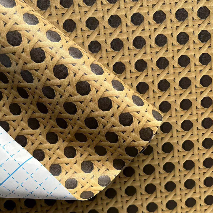 Rattan%20Pattern%20Honeycomb%20Lattice%20Self-adhesive%20Entrance%20Hall%20Waterproof%20Mildew-proof%20Wallpaper%20Chinese%20Style%20Homestay%20Decoration%20-%20Image%205
