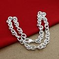 【Hot New Release】 Classic Basic Thick Lobster Clasp Men Necklace 925 Silver Chain Link Necklace Male Women Jewelry. 