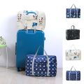 Portable Folding Travel Bag Storage Bag Handbag Large Duffle Clothing Storage Pouch Printing Large-sized Carry-on Organizer Bag. 