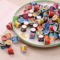 Mini supermarket bucket, miniature resin food and toy accessories, taking photos, microscopic props, instant noodle bucket toys. 