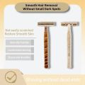 8pcs Manual Shaving Razor Eco-Friendly Biodegradable Shaving Tool Triple Blade Disposable Shaving Razor Portable Travel.