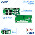 2S BMS 20A Battery Protection Board Charging and for LED Light Power Bank.