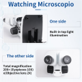 20X Stereo Microscope Binocular with LED for PCB Soldering Tool Mobile Phone Repair Slides Mineral Watching Microscopio. 