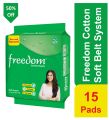 Freedom Sanitary Napkin Belt System - 15 pads. 