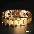 Luxury Fashion Detachable Health Bracelet Men Mental Bio Magnetic Anti-fatigue Anti-radiation Bracelets Jewelry.