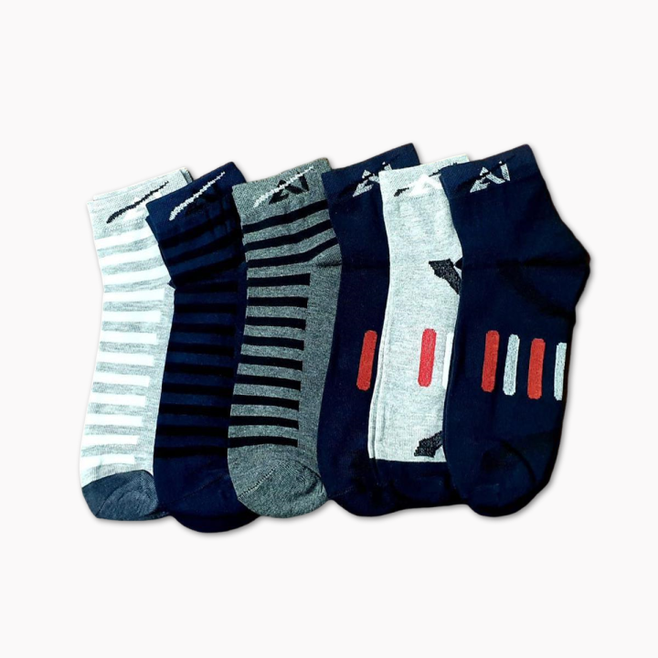 6 Pairs COMBO Comfortable Cotton Socks for Men