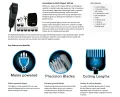 Wahl 79449-417 GroomEase SureCut Clipper 15 Piece Kit for Men. 