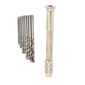 Pin Vise Hand Drill Manual Drilling Tool 1~3mm Bit Diameter For Wood Plastic.