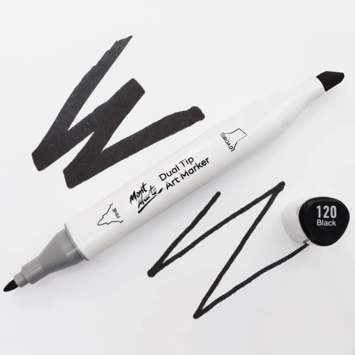 Mont%20Marte%20Dual%20Tip%20Art%20Marker%20-%20Black%20GY8%20-%20Image%202