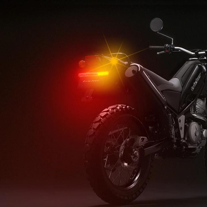 Motorcycle Tail LED Flashing Warning Lamp 48 LED Yellow & Red Flashing 12V DC-1 Piece