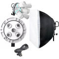 Godox TL-5 5in1 Bulb Head Multi-Holder Tricolor+Light Stand+softbox 60*60cm Camera Photography Lighting.