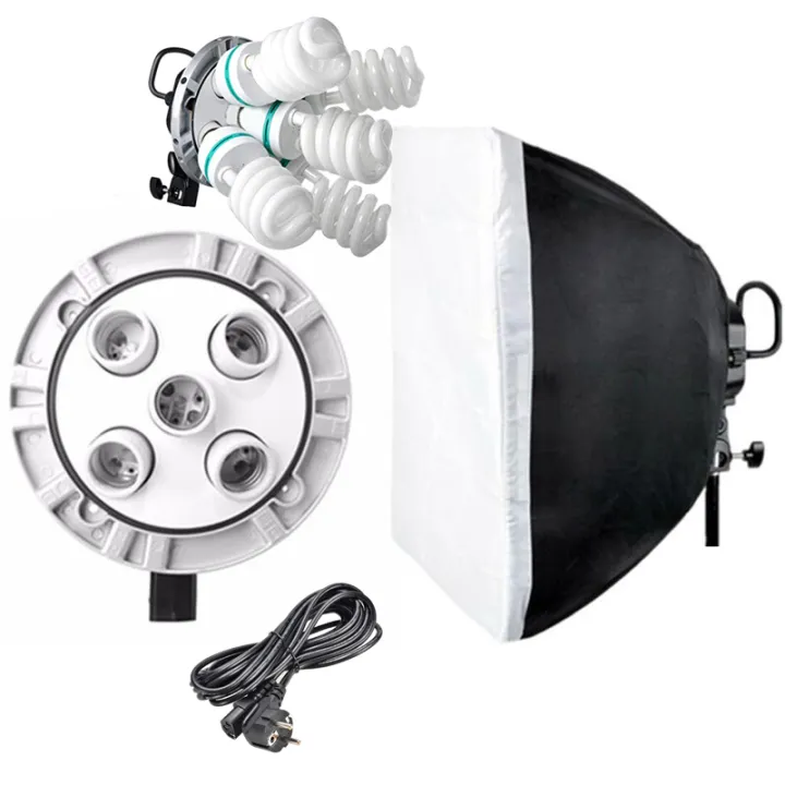 Godox%20Tl-5%205in1%20Bulb%20Head%20Multi-holder%20Tricolor%20Light%20Stand%20Softbox%2060%2060cm%20for%20Clear%20High%20Definition%20Recording%20-%20Image%208