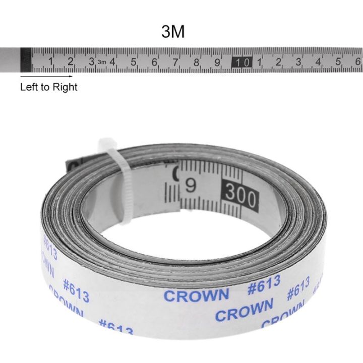 3m Ruler Graphinc Stainless Steel miter Track Tape measure Self Adhesive metric Scale ...