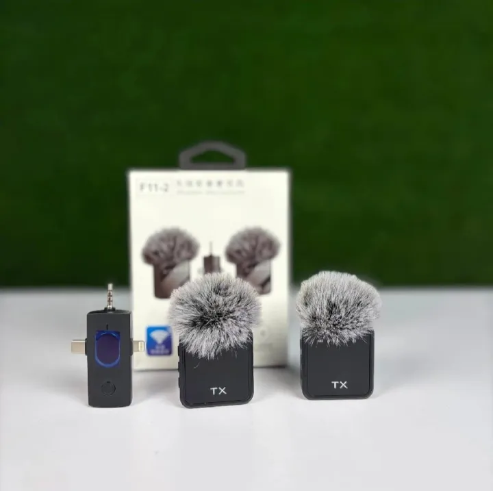 F11-2%20(3%20in%201)Collar%20Wireless%20Dual%20Microphone%20proprofessional%20Lepal%20Lavaliar%20microphon%20iPhone/Android%20&%20Type%20C%20Supported%20100&%20Noise%C2%A0Cancellation%20%20By%20EXOTIX%20-%20Image%206