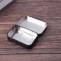 4X 95X60X21mm Black Tin Box Black Metal Box with Matte Candy Box Small Box. 
