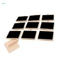 10xPack 10PCS Small Mini Wooden Blackboard Note Memo Message Board Chalkboard.