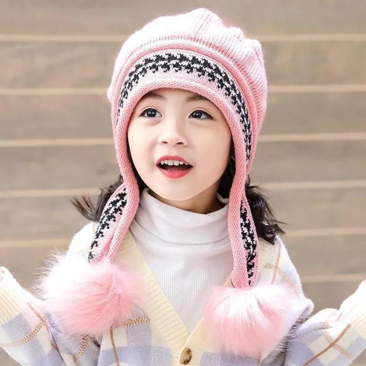 Winter%20Beanies%20Baby%20Ring%20Hat%20Pompom%20Children%20Hats%20Knitted%20Cute%20Cap%20for%20Baby%20Girls%20Boys%20Warm%20Fleece%20Lining%20Earflap%20Caps%20for%20Kids%20-%20Image%202