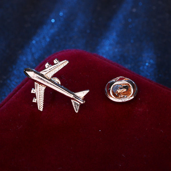 Small Plane/Aircraft Pin For Men Suit Lapel Fashion Accessories