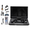 FORIDE 9.8 Inch Portable Home Car DVD Player VCD CD Game TV Player USB Radio Adapter Support FM Radio Receiving-EU Plug.