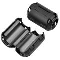 40 Pieces Clip-On Ferrite Ring Core RFI EMI Noise Suppressor Cable Clip for 3mm/5mm/7mm/9mm/13mm Diameter Cable, Black.
