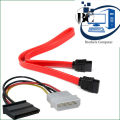 Sata Cable 3.0 Data And Power Combo - Connect Ssds Or Hdds With Ease- High-Speed Data Transfer. 