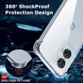 For Motorola Edge 50 Fusion Luxury Crystal Clear Case Soft Silicone Shockproof Transparent Shell TPU Back Cover 50 Fusion.