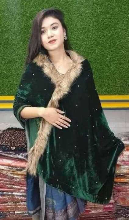 Indian Winter Velvet Shaal Chador for girls and women